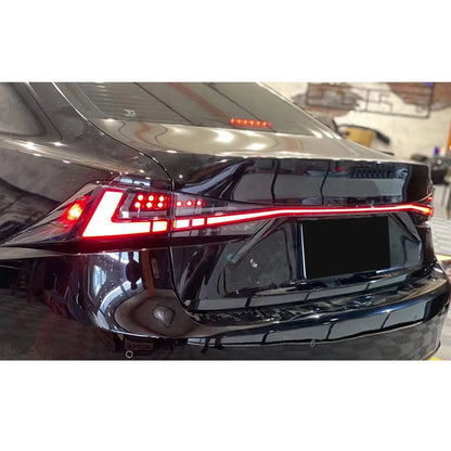 LED Tail Lights for Lexus IS250 IS350 IS200t IS300 IS III 3IS 2014-2020 Sequential Turn Signal Clear Rear Trunk Lamps Assembly