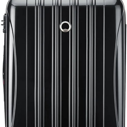 Expandable Hardside Spinner Luggage, Black, Medium 24 Inch