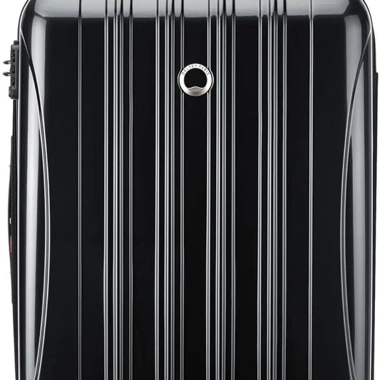 Expandable Hardside Spinner Luggage, Black, Medium 24 Inch