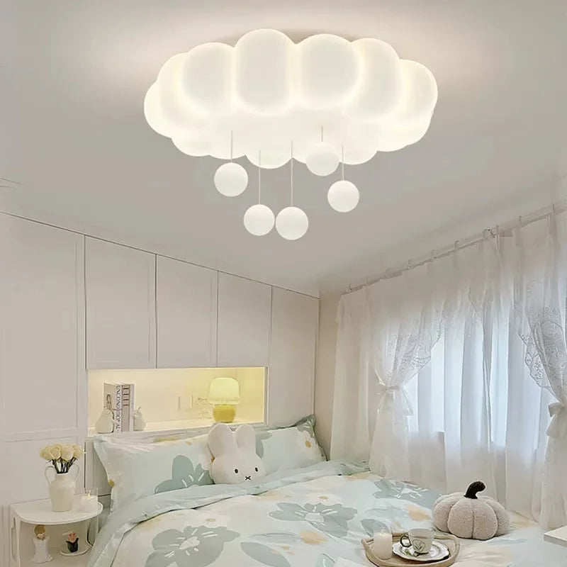 Modern Creative Circular Cloud Acrylic LED Ceiling Lamp Living Room Restaurant Bedroom Children Room Chandelier Home Decor Light
