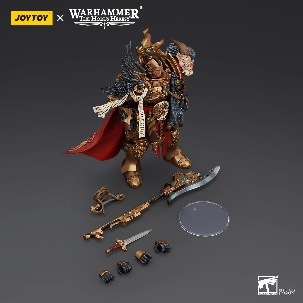 JOYTOY Warhammer The Horus Heresy Legio Custodes Constantin Valdor, Captain-General of the Legio Custodes Collection Adults Gift