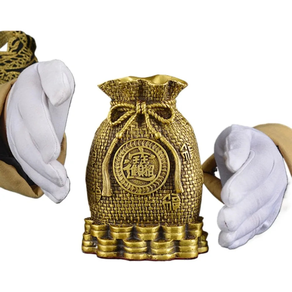 Copper Fortune Piggy Bank - A Practical Gift for Celebrations, Ideal for Storing Coins and Enhancing Home or Office Decor with W