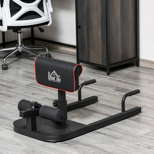 Ye Soozier 3-in-1 Padded Push Up, Sit Up & Deep Sissy Squat Machine, Home Gym Fitness Equipment, Black