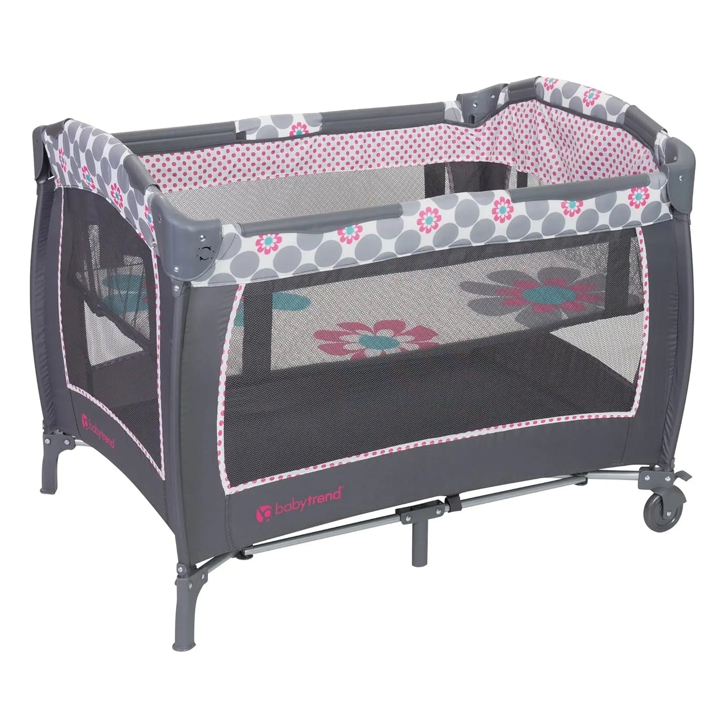 Portable Playard with Cozy Napper, Flip-Away Changing Table & Removable Bassinet for Babies