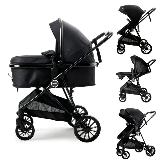 Foldable newborn stroller, Baby Stroller 2-in-1, outdoor camping vehicle, can be pushed in both directions, Festival gifts