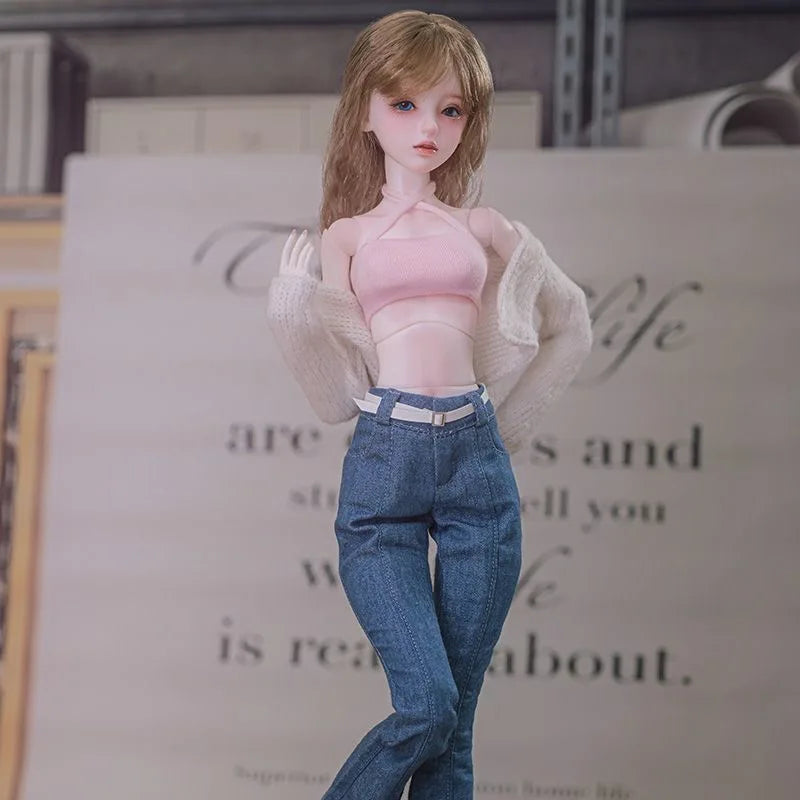 Fair Skin BJD Girl Doll / TPE Soft Body with Metal Skeleton / Articulated Limbs DIY Figure Model (Fantasy Series)