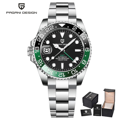 PAGANI DESIGN New V2 40MM GMT Men watch Mechanical Watches Luxury Automatic Watch Men Sapphire waterproof Wrist Watches for men