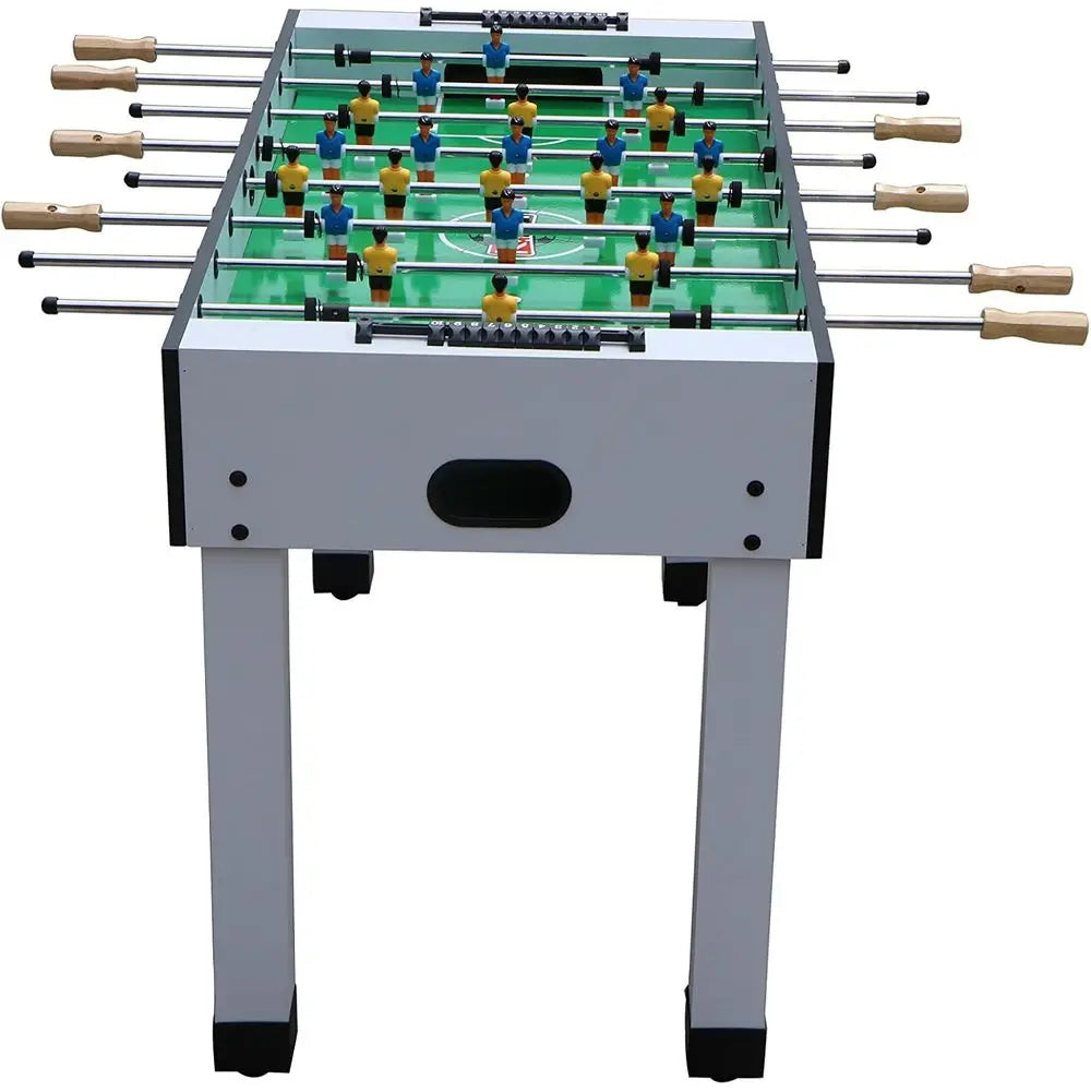 48 Foosball Table – Compact Indoor Foos Ball Table for Adults – Fuseball Futbolito Game with 2 Foosballs, Wooden Handles, Levele