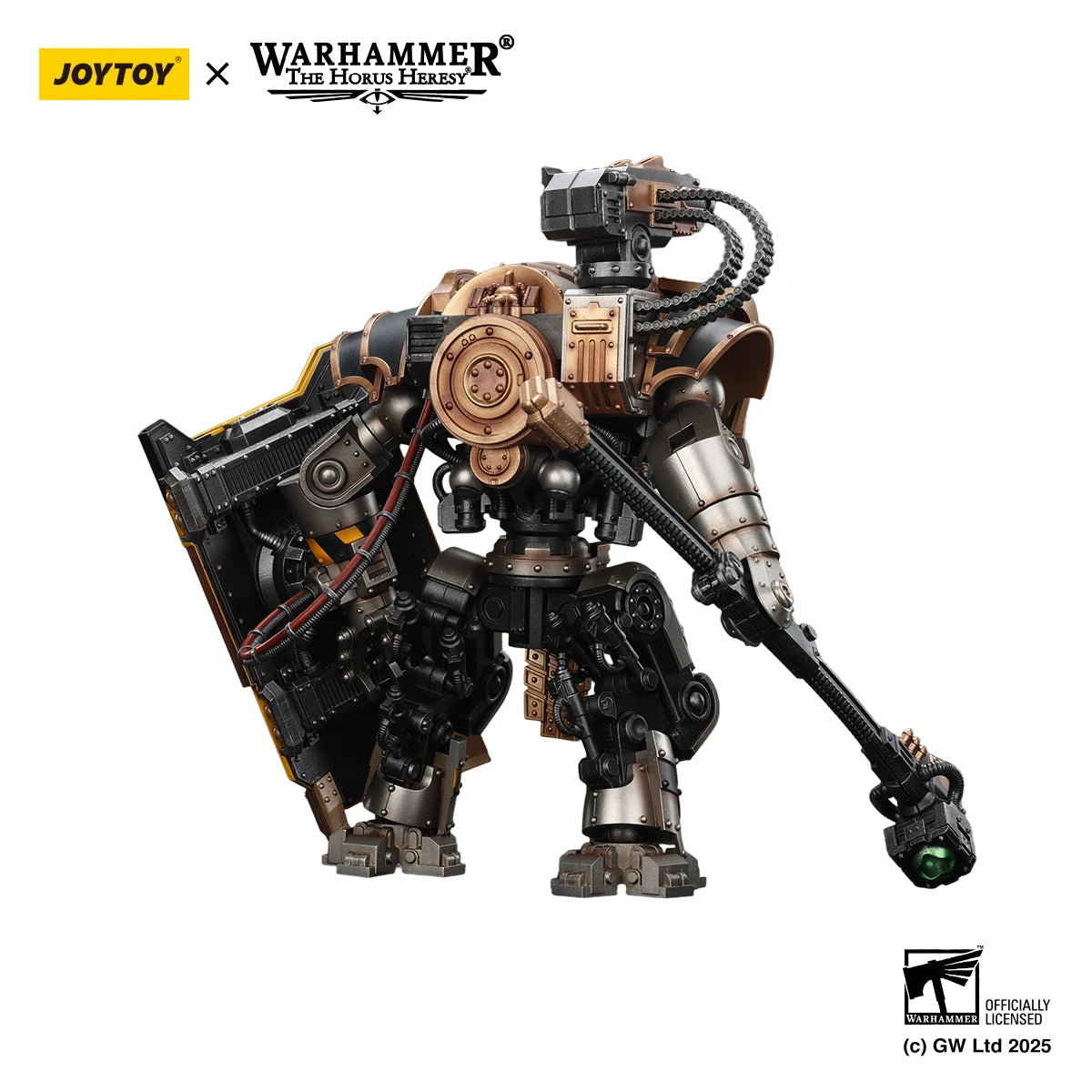 JOYTOY Warhammer 30K 1/18 Action Figure Iron Warriors Iron Circle Domitar-Ferrum Class Battle-automata  Anime Military Model
