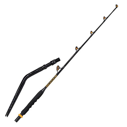 Bent Butt Fishing Rod 2 Piece Saltwater Offshore Trolling Rod for Big Game Deep Drop Fishing Heavy Duty Conventional Bo