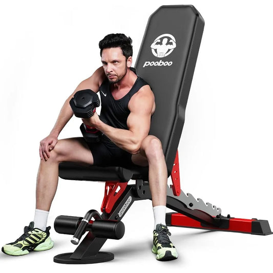 Weight Bench, Heavy Duty Bench and 8 Adjustable Positions Workout Bench Press for Home Gym Strength Training