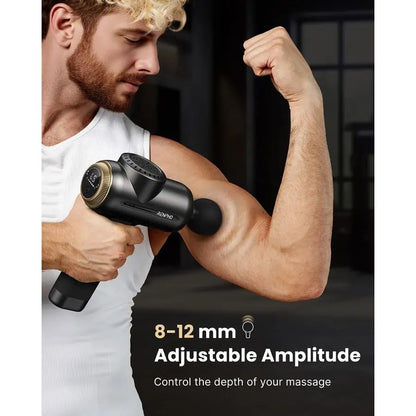Massage Gun with 812mm Adjustable Amplitude, Eyeris 1, Eye Massager with Heat, Sleep Eye Mask with Bluetooth Music, Face Massage