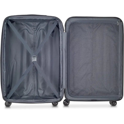 Expandable Hardside Spinner Luggage, Black, Medium 24 Inch