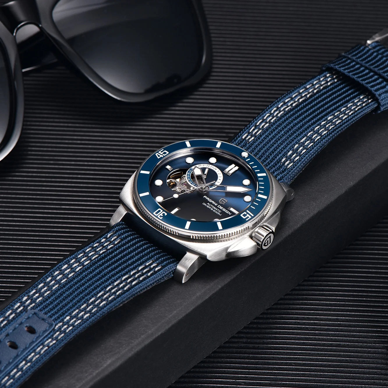 PAGANI DESIGN Top Brand Mechanical Tourbillon Men watch Japan Movt 24-hour Display Luxury Watch Sapphire Luminous Dive Man watch