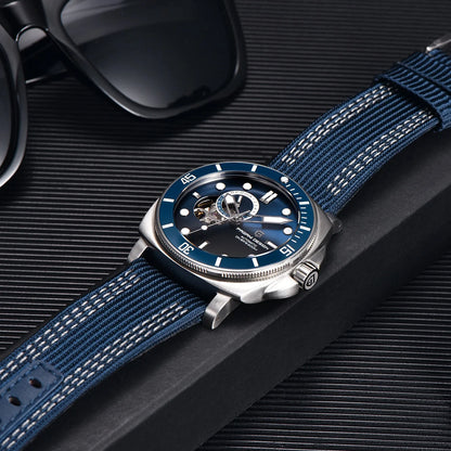 PAGANI DESIGN Top Brand Mechanical Tourbillon Men watch Japan Movt 24-hour Display Luxury Watch Sapphire Luminous Dive Man watch