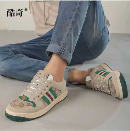 Dirty Shoes Classic Fashion Retro Board for Men Women Comfortable Thick Soled Casual Anti Slip Neutral Sneakers SG8