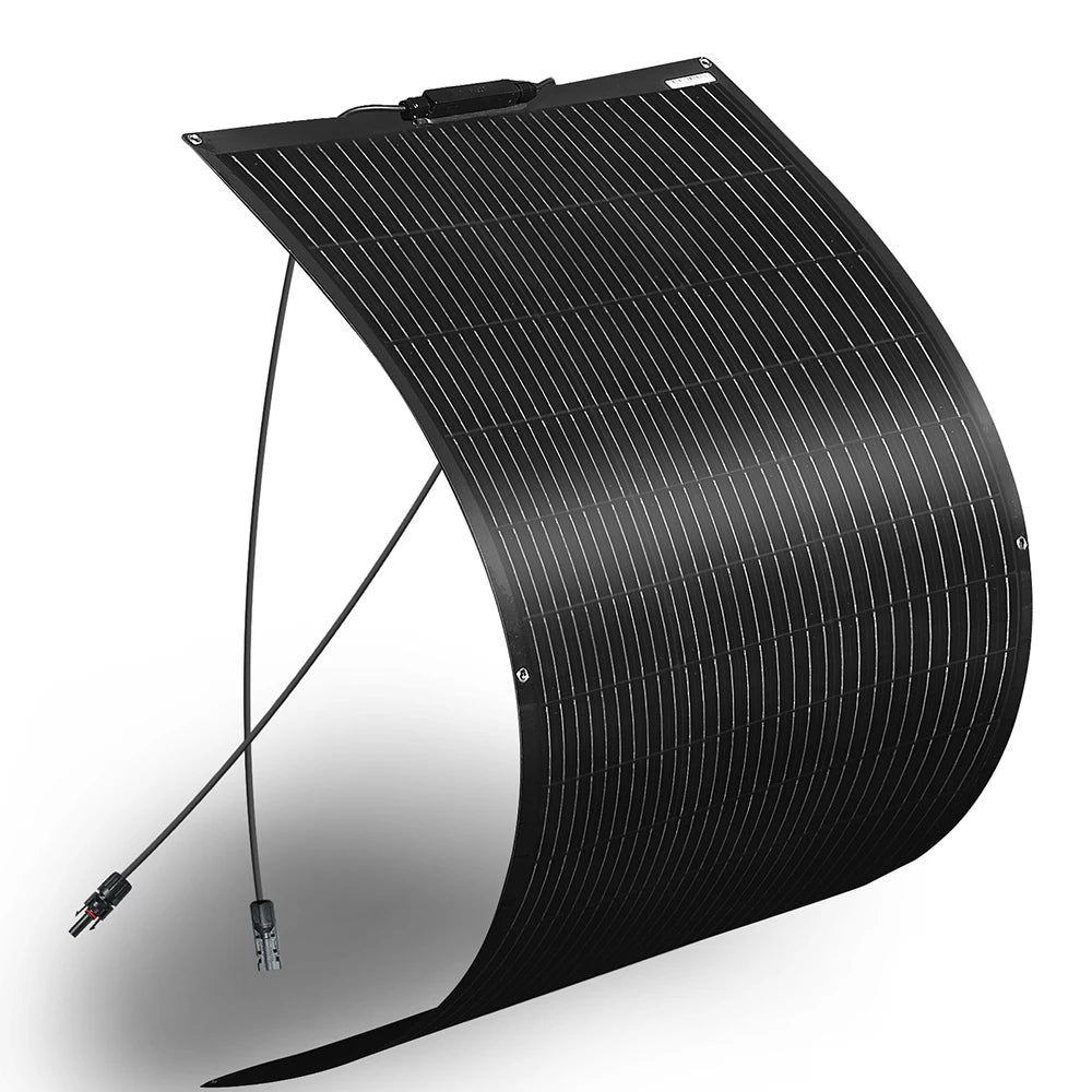 120W 240W 24V 12V Flexible Solar Panel Kit Monocrystalline Cell PV For Battery Home Boat Marine RV Cabin Van Car Uneven Surfaces