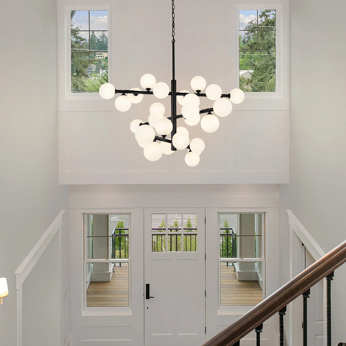 Modern Glass Ball Ceiling Chandelier Modern Chandelier Kitchen Indoor Lighting Chandelier Bedroom Dining Room Home Decor Pendant Lamp