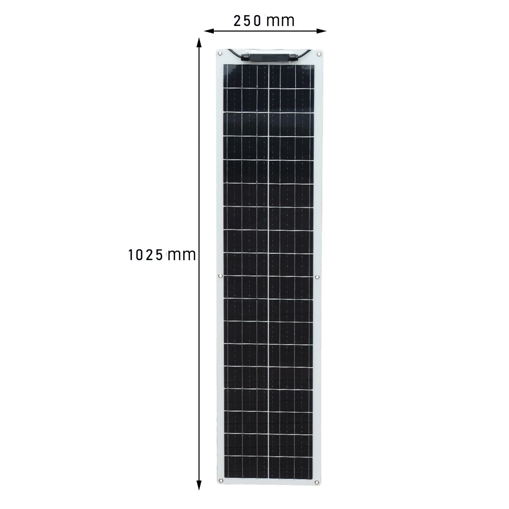 100W Flexible Solar Panel Monocrystalline Silicon 50W 100 Watt Solar Panels For Boat Car Motorhome Yacht 12v/24V Battery Charge