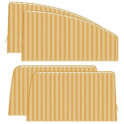 4pcs Car Sunshade Automobile Window Privacy Magnetic Sunshade Sun Protection Heat Insulation Side Sunshade Car Safety Accessor