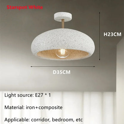 LED Ceiling Pendant Light for Dining Bedroom Wabi Sabi Chandeliers Kitchen Living  Room Cloakroom E27 Home Decoration Lamp