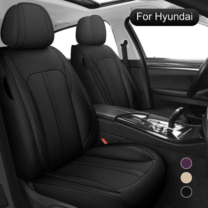 PU Leather Car Seat Covers Full Set,  Fit For Hyundai Tucson, Elantra, Sonata, IONIQ 5, Kona, Venue, Accent, Azera