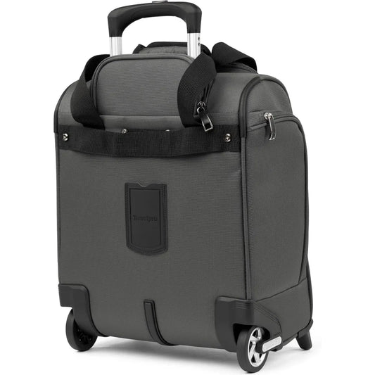 Compact Lightweight Rolling Underseat Carry-On Bag, Softside Luggage, 2 Wheels, Unisex, Shadow Gray, Ideal for Travel