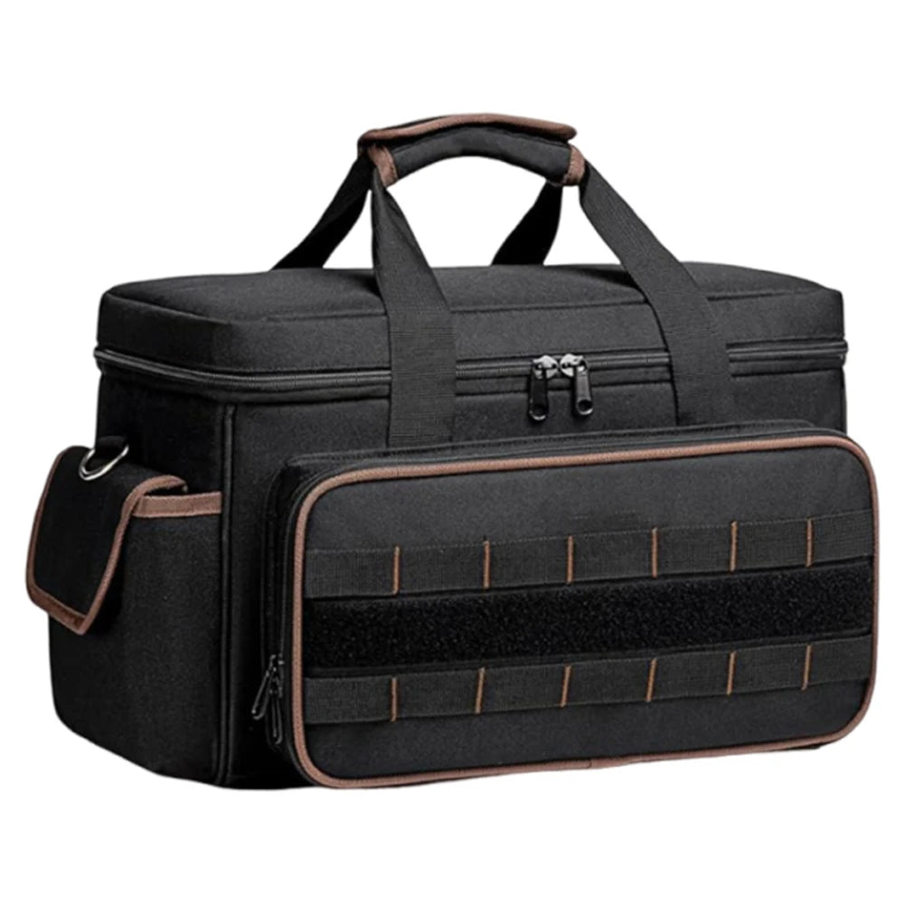 17 Inch Heavy Duty Tool Bags Waterproof Multi Pockets Tool Organizer Tool Pouch with Adjustable Shoulder Strap Large Tool Bag