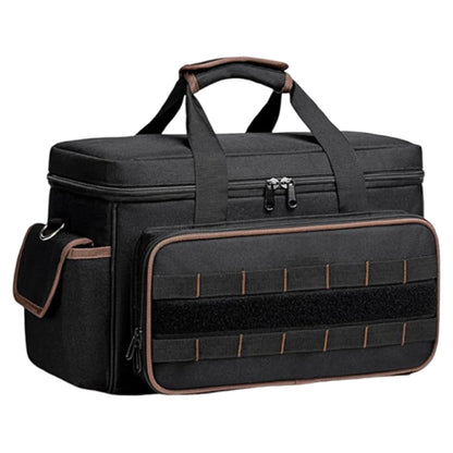 17 Inch Heavy Duty Tool Bags Waterproof Multi Pockets Tool Organizer Tool Pouch with Adjustable Shoulder Strap Large Tool Bag