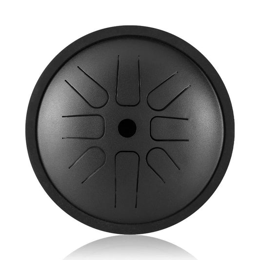 Hluru Professional 6 Inch Steel Tongue Drum 8 notes Tank Drum Titanium Alloy Steel Glucophone Handpan Key D5 Meditation yoga2028