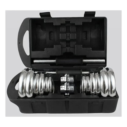Upgrade Upgrade Barbell Combination Set Gym Household 15 / 30 / 20kg Fitness Free Weight Replace All Steel Electroplated Dumbbel