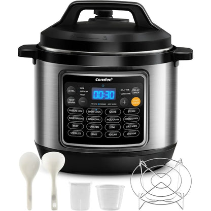 16in1 Electric Pressure Cooker Instant Multi Cooker with NonStick Pot for Home Use: Multifunctional Stainless Steel Cooking Sys