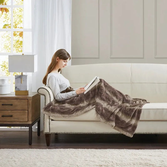 1PC 66x90 Faux Fur Blanket