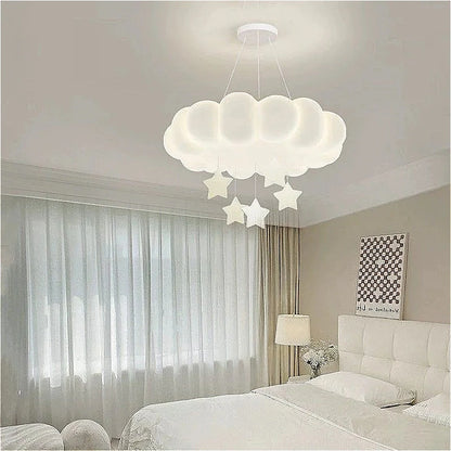 Modern Creative Circular Cloud Acrylic LED Ceiling Lamp Living Room Restaurant Bedroom Children Room Chandelier Home Decor Light