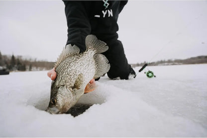 Inline Ice Fishing Reels with FreeFall Trigger System for Precise Depth Control and Durable Graphite Frame