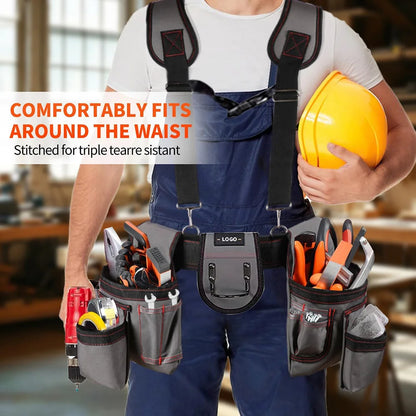 Universal Multi-Functional Combined Tool Bag with Strap Belt for Gardening and Electrician Tools Suitable for All Tool Sizes