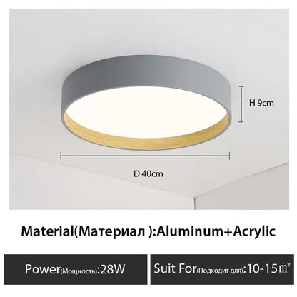 Modern Minimalist Circular LED Ceiling Light Living Room Bedroom Study Pendant Lamp Creative Interior Decor Lighting Fixtures