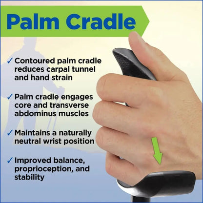 Adjustable Walking Poles for Balance & Rehab - Lightweight, Collapsible with Flip Locks - Supports Up to 230 lbs