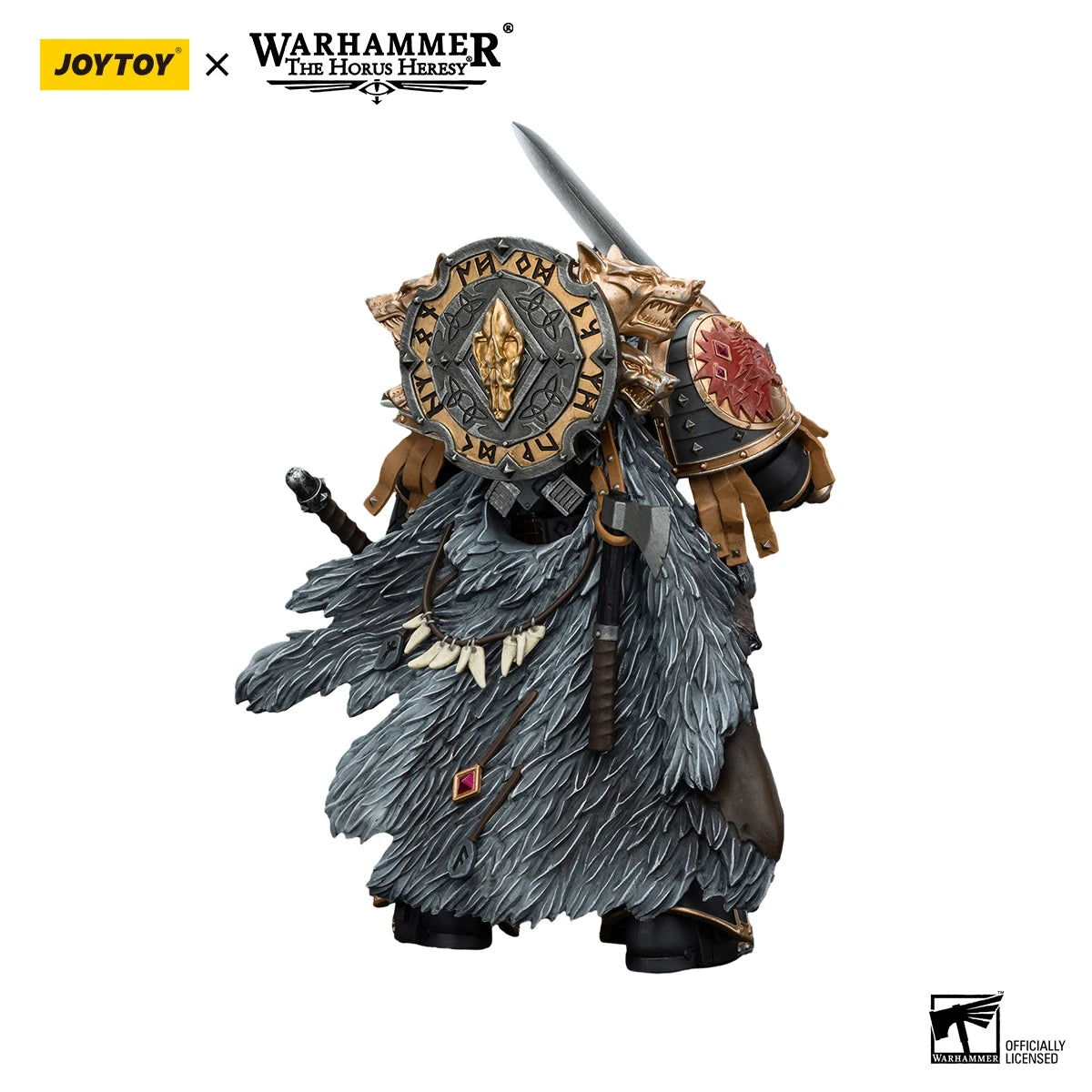 [IN STOCK]JOYTOY Warhammer 30K 1/18 Action Figure Space Wolves Leman Russ Primarch of the VIth Legion Model