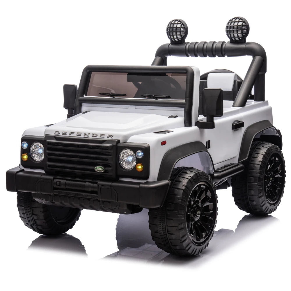 Licensed 2015 Land Rover Defender 90,24V Kids Ride On XXL Car W/Parents Control,2wd,Four-wheel suspension,Bluetooth,MP3,Music
