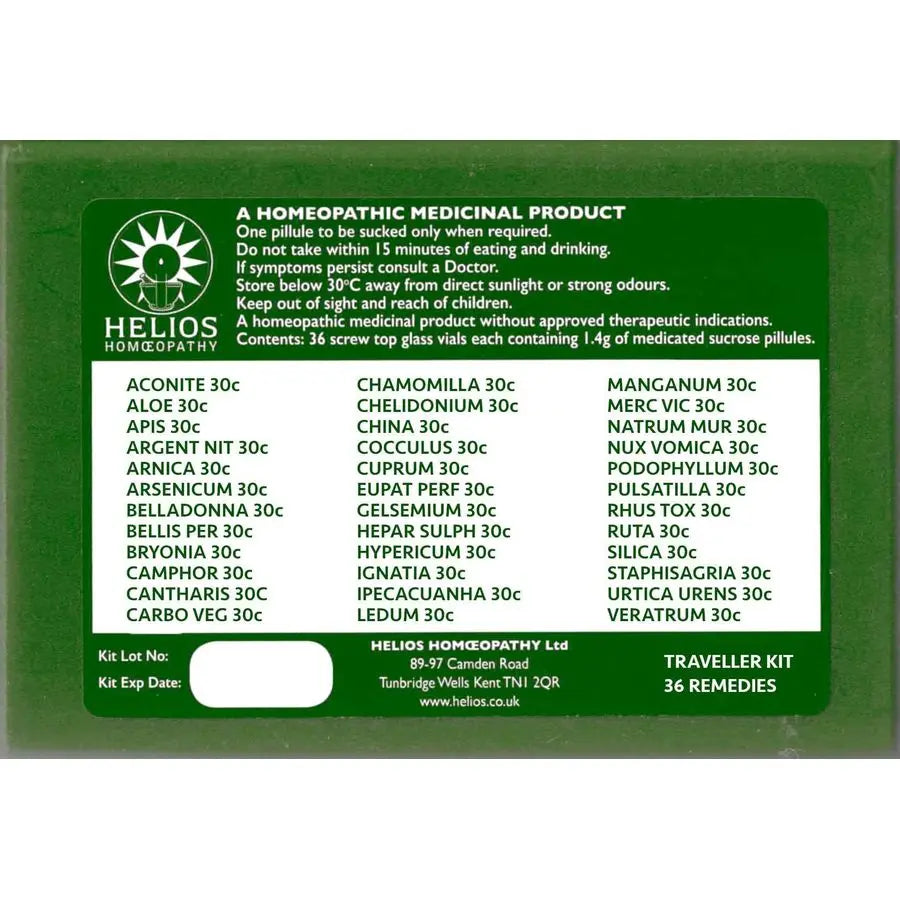 Homeopathic Remedy Travel Kit