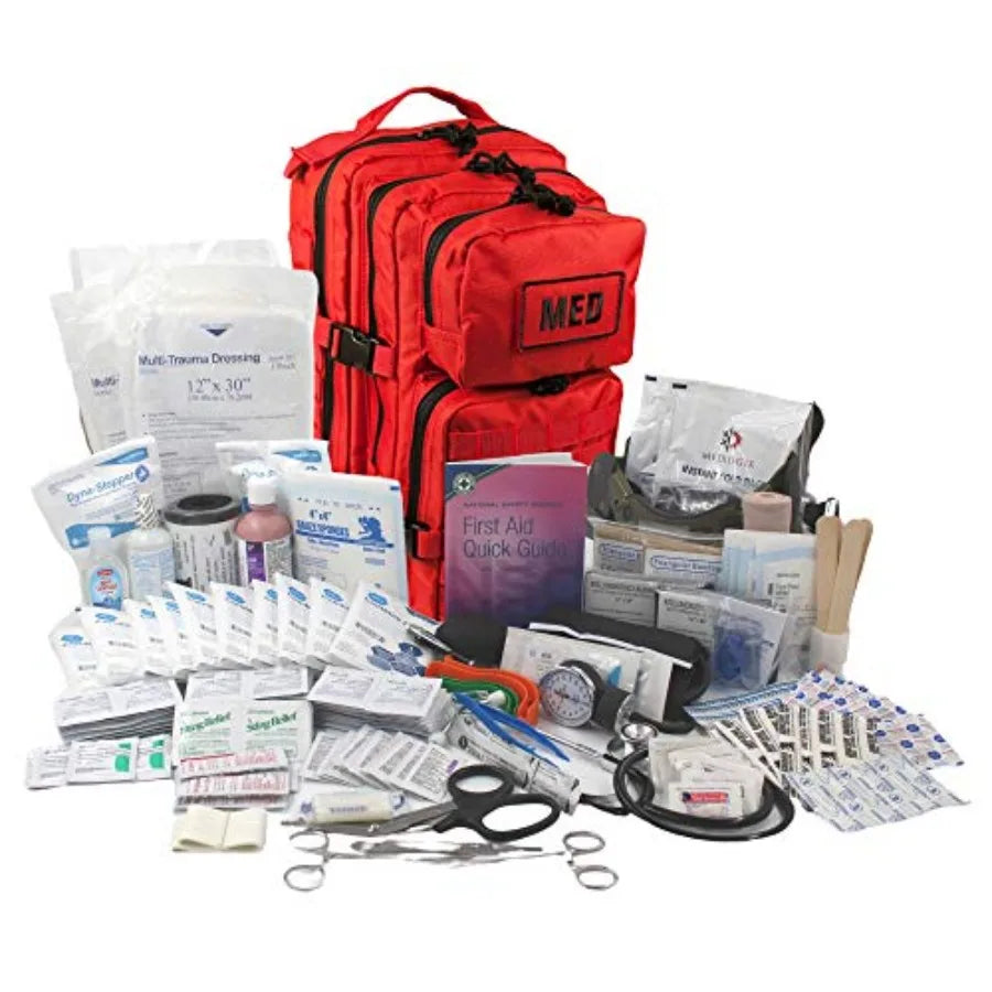 Luminary Tactical Trauma Kit Fully Stocked First Aid Kit Backpack EMS/EMT First Responder Medical Bug Out Bag for Preppers Prof
