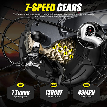 S900 Off-road Electric Bike 1500W60V30Ah All-terrain Motorcycle Parameters Suitable for Urban Mountain Riding,E bike for Adult