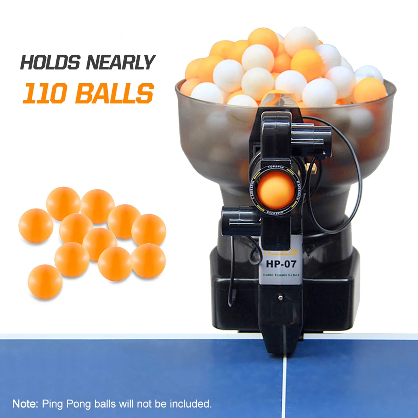 Table Tennis Robot Table Tennis Ball Machine 40mm Automatic Table Tennis Machine for Training Table Tennis Training Machine