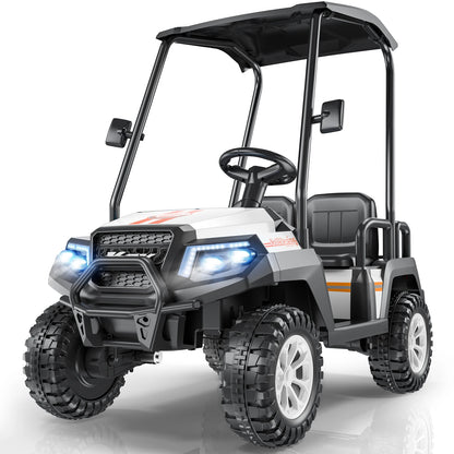 LIGIANT 24V 4-Seater Ride On Golf Cart for Big Kids, 4WD, 264 Lbs Load, Remote, Music, Suspension, Christmas Gift for Kids