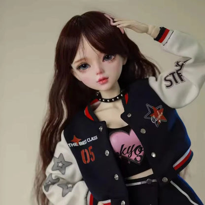 Fair Skin BJD Girl Doll / TPE Soft Body with Metal Skeleton / Articulated Limbs DIY Figure Model (Fantasy Series)