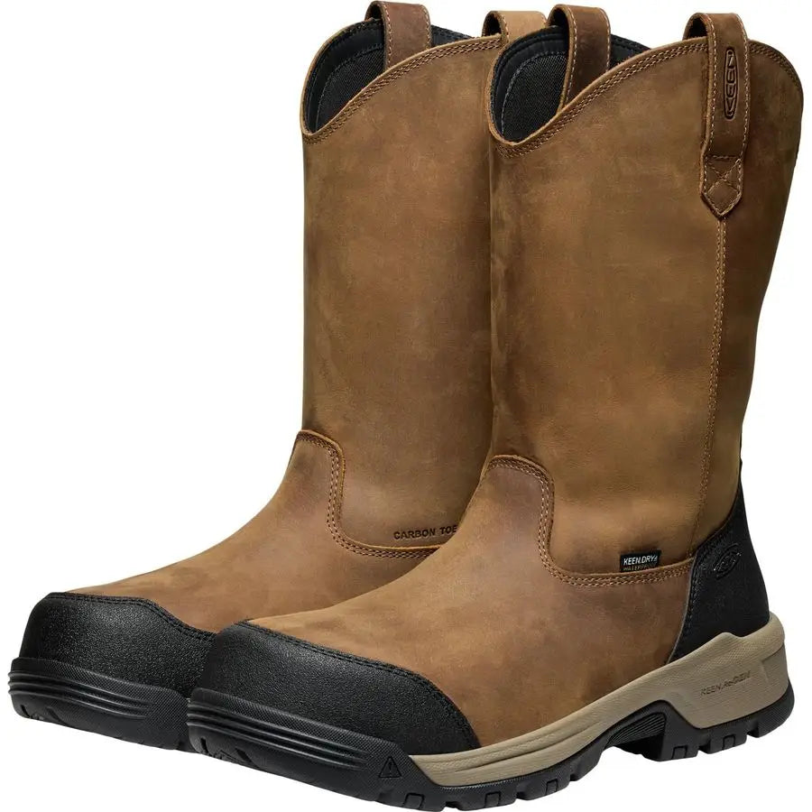 Utility mens Evanston Composite Toe Waterproof Leather Durable Construction Pull on