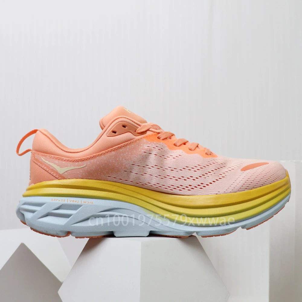 Original Bondi8 Sports Sneakers Running Shoes for Men and Women Casual Comfort Walking Shoes Travel Trekking Jogging Footwear