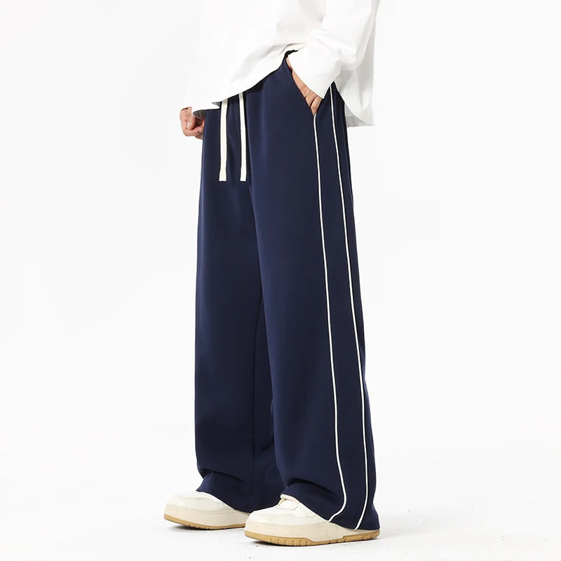 2025 Autumn Men Sweatpants Baggy Joggers Cotton Korean Sports Pants  Neutral Loose Outdoor Jogger Fitness Trouser