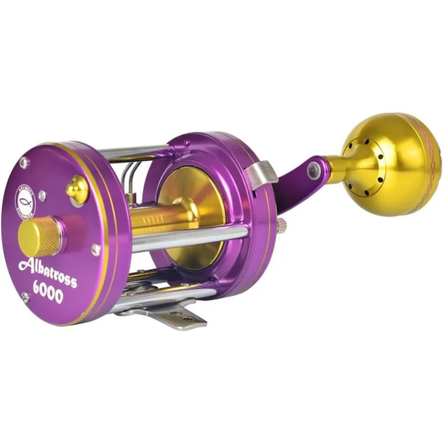 Albatross 6000 Catfish Reels Conventional Round Baitcasting Reel for HeavyDuty Fishing Applications with Smooth Casting Perform